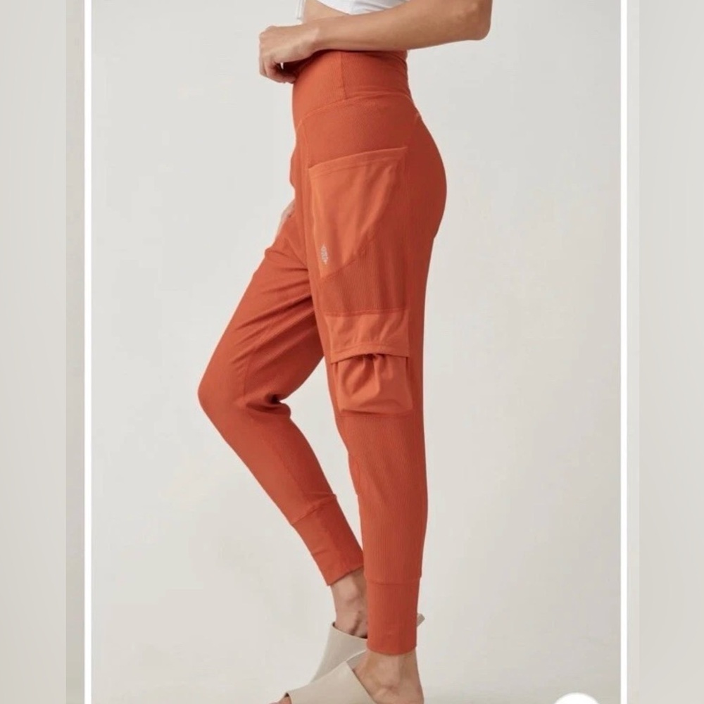FP Movement by Free People Rust Orange Cargo Joggers